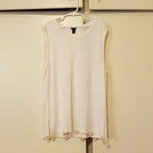 J.Crew Pom Pom Linen Tank Top, 100% Linen